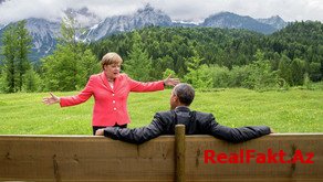 Angela Merkel və Barak Obama Ukraynadakı vəziyyəti müzakirə ediblər