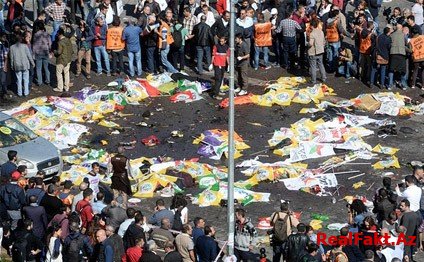 Ankarada terror aktında ölənlərin sayı 99 oldu
