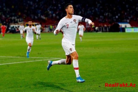 Kriştiano Ronaldo yeni rekord müəyyən edib