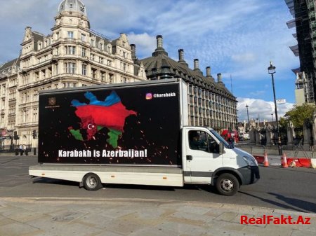 Britaniyada Qarabağ döyüşlərinə dəstək üçün maraqlı aksiya - FOTO/VİDEO