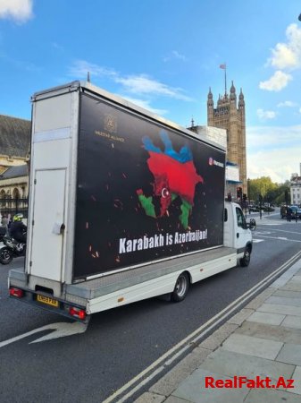 Britaniyada Qarabağ döyüşlərinə dəstək üçün maraqlı aksiya - FOTO/VİDEO