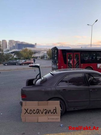 Avtovağzal taksi sürücülərindən maraqlı aksiya - FOTO