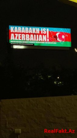 ABŞ-ın ermənilərin sıx yaşadığı yerlərində “Qarabağ Azərbaycandır” lövhələri quraşdırıldı - FOTO