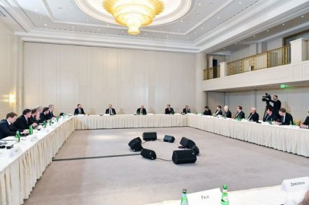 Azərbaycan Prezidenti İlham Əliyevin Almaniya iş adamları ilə görüşü olub - FOTO