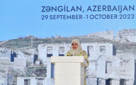 İlham Əliyev Zəngilanda 2-ci Azərbaycan Milli Şəhərsalma Forumunda çıxış edib - FOTO